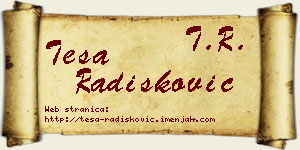 Teša Radišković vizit kartica